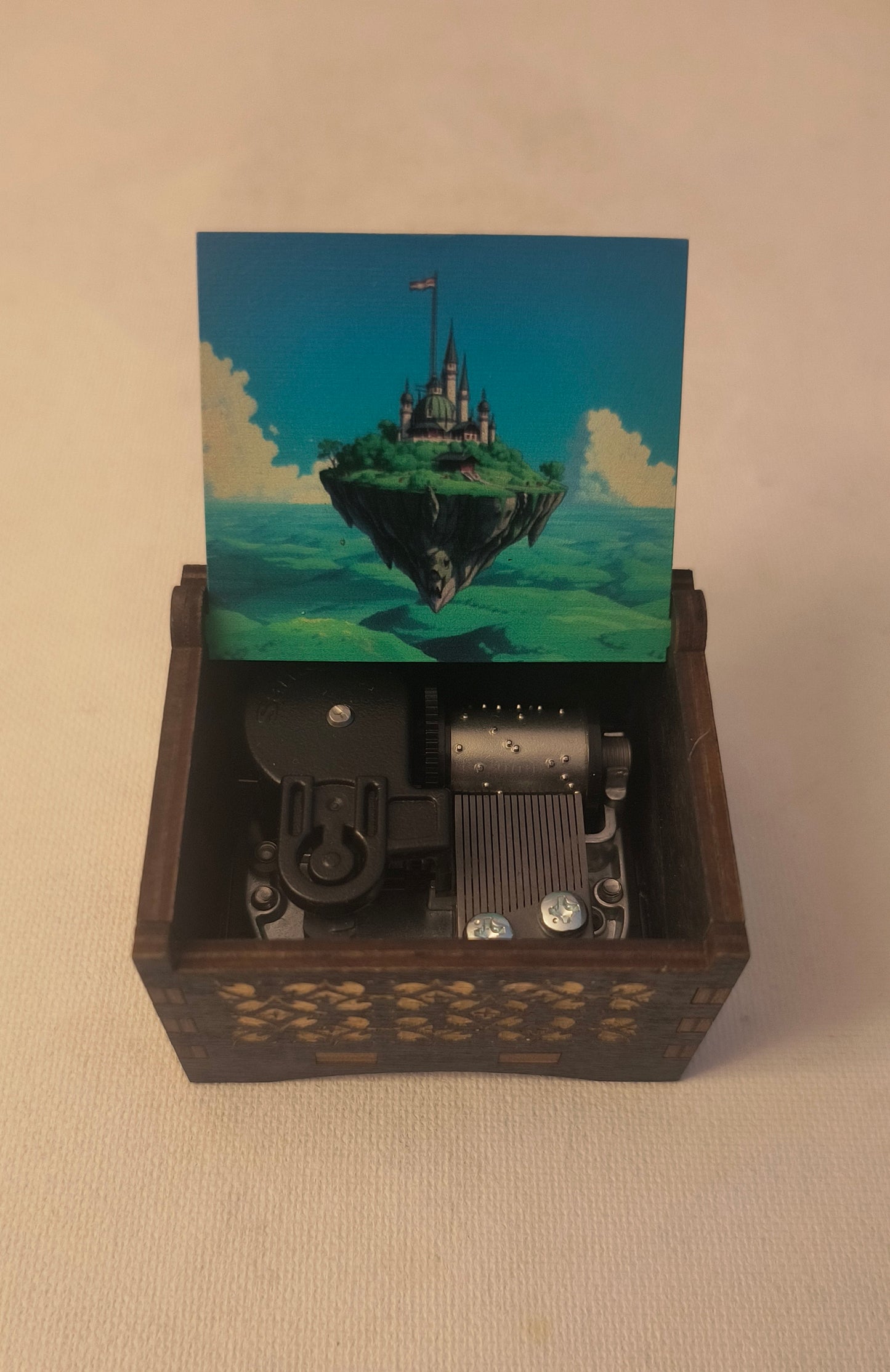 Flying island inspired music box | Sky castle