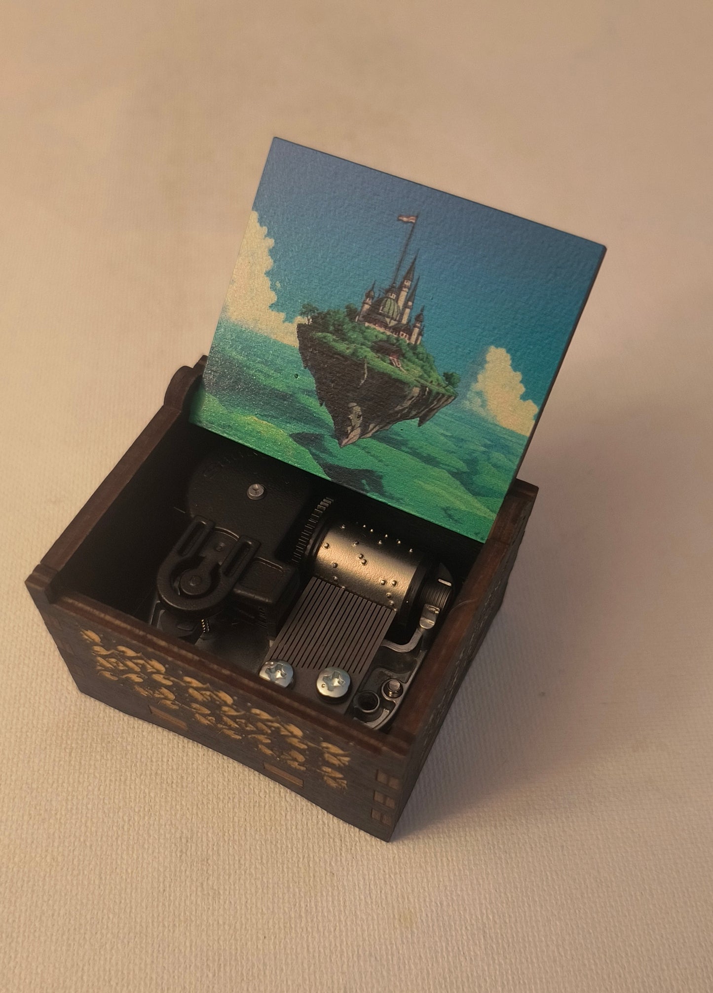 Flying island inspired music box | Sky castle
