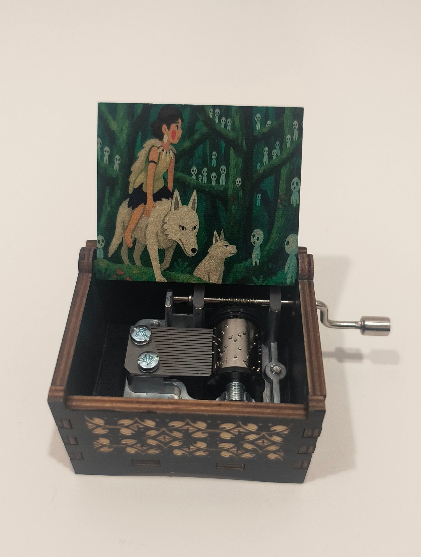 Princess and wolf inspired music box | Forest spirit