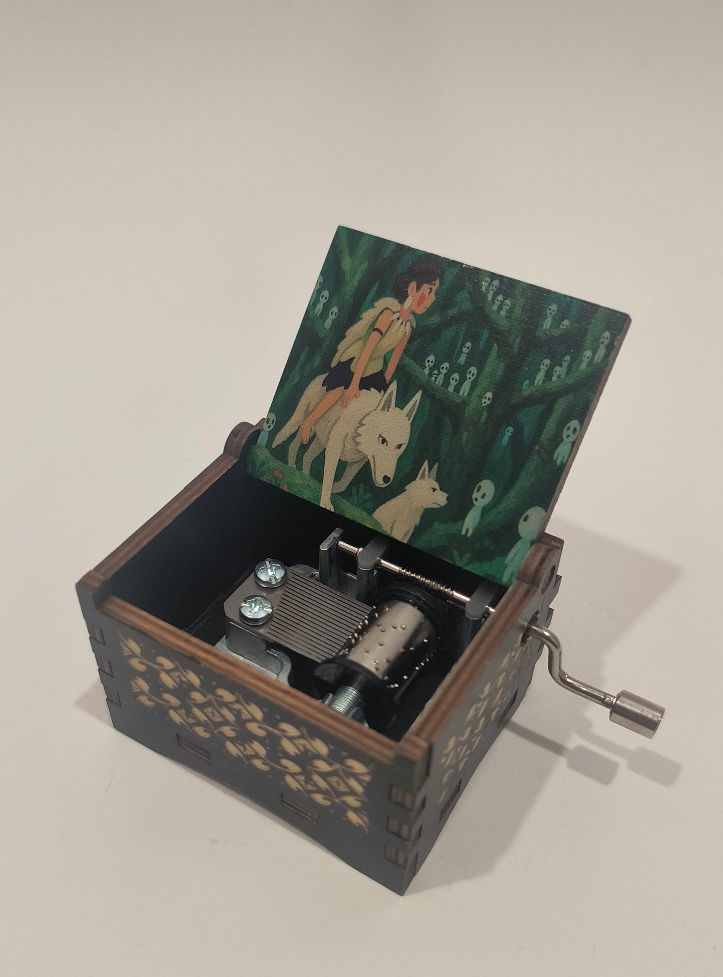 Princess and wolf inspired music box | Forest spirit