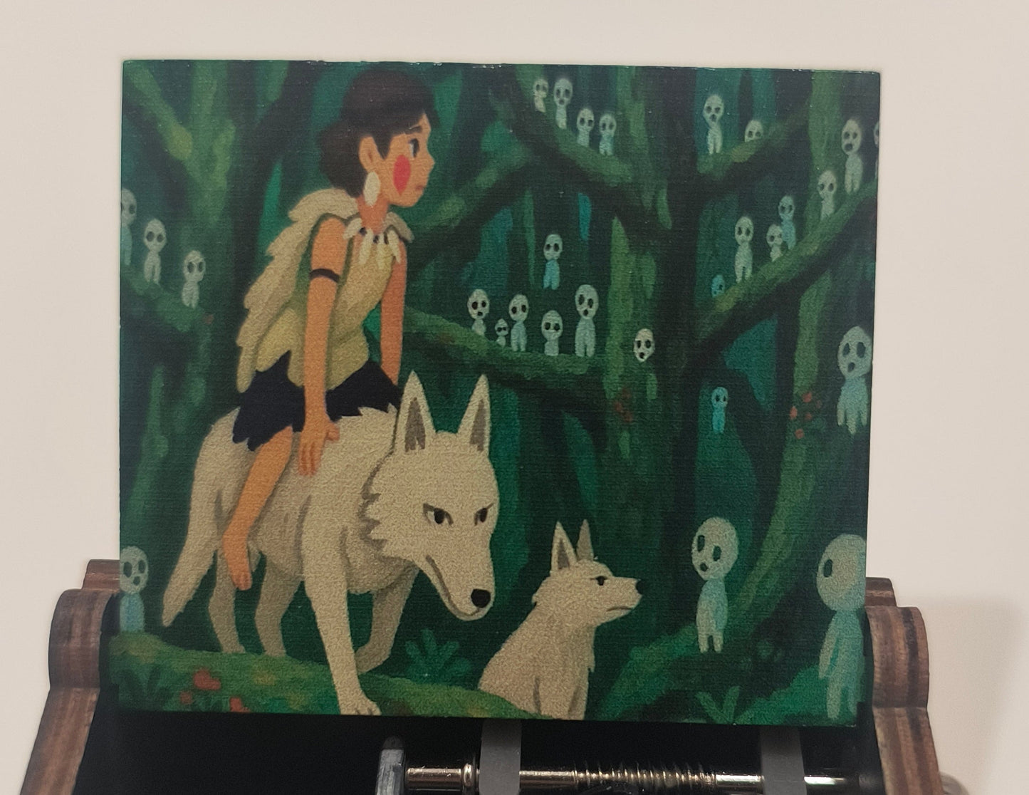 Princess and wolf inspired music box | Forest spirit
