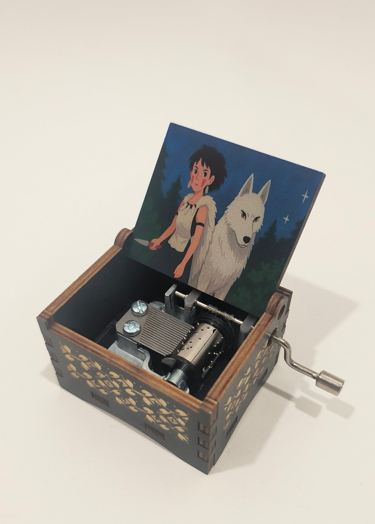 Princess and wolf inspired music box | Forest spirit
