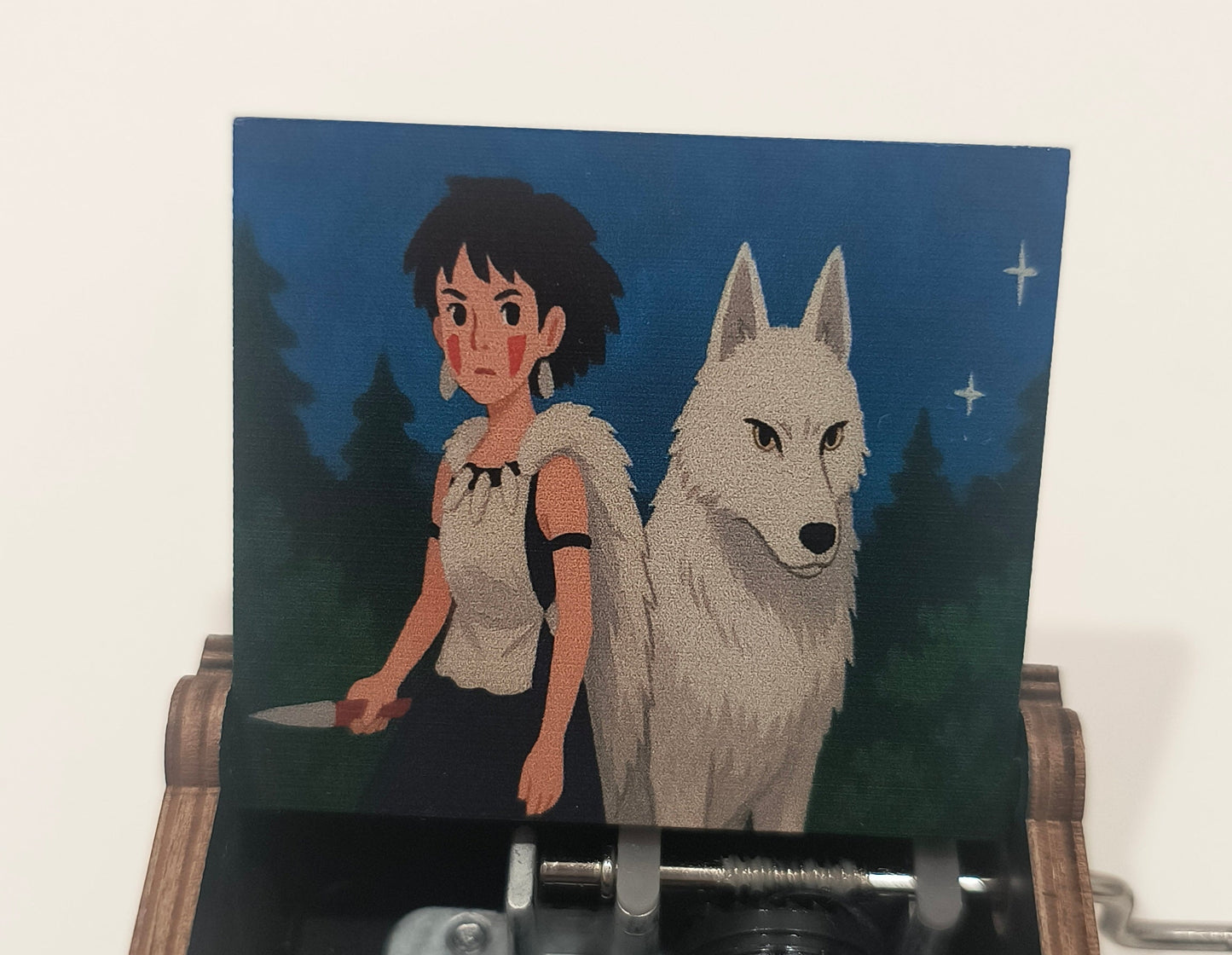 Princess and wolf inspired music box | Forest spirit