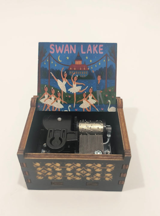 swan lake music box, tchaikovsky ballet 