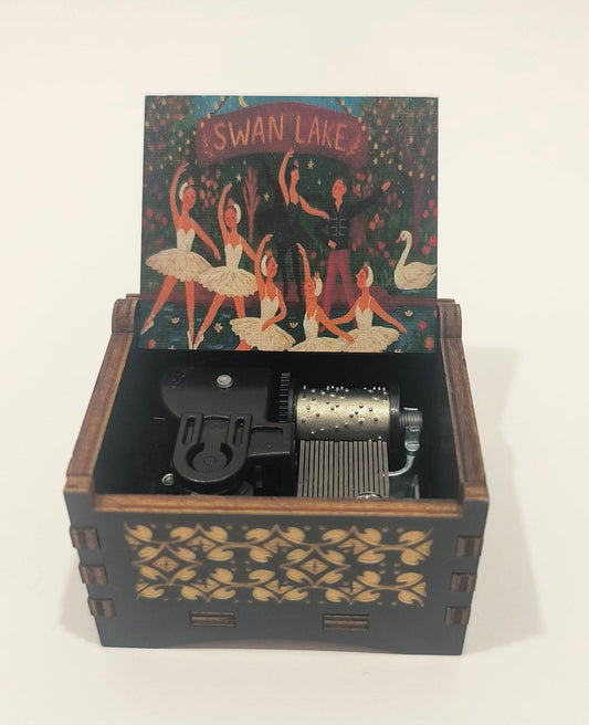Swan lake music box, tchaikovsky ballet 