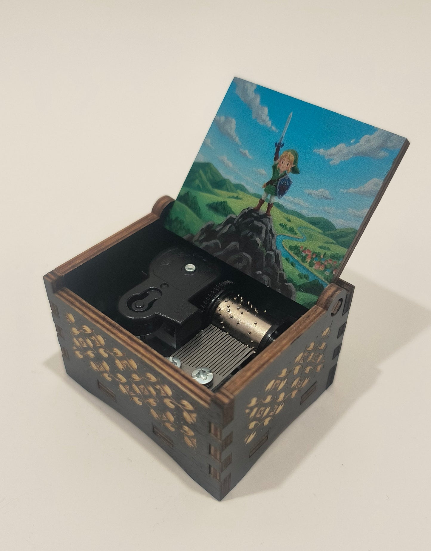 Zelda inspired music box | Song of Storms | Ocarina & Link