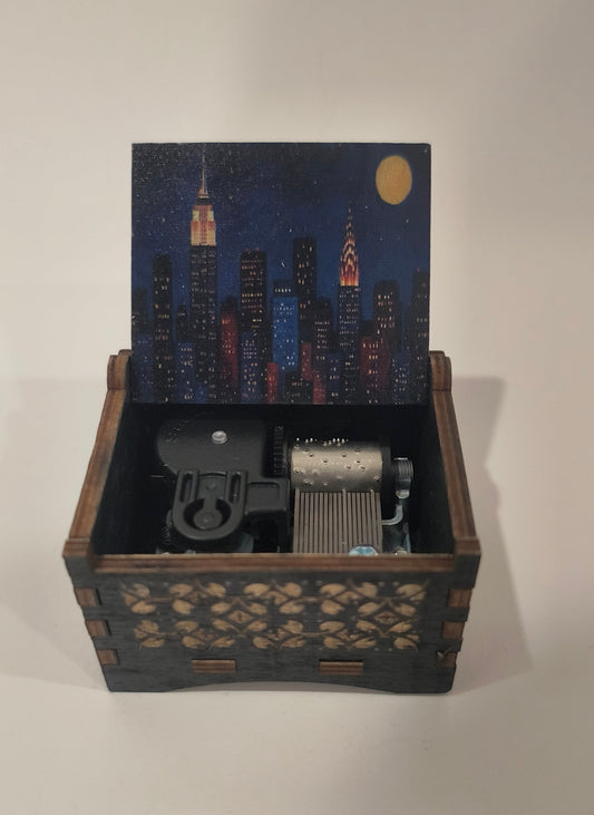 New York music box with frank sinatra song