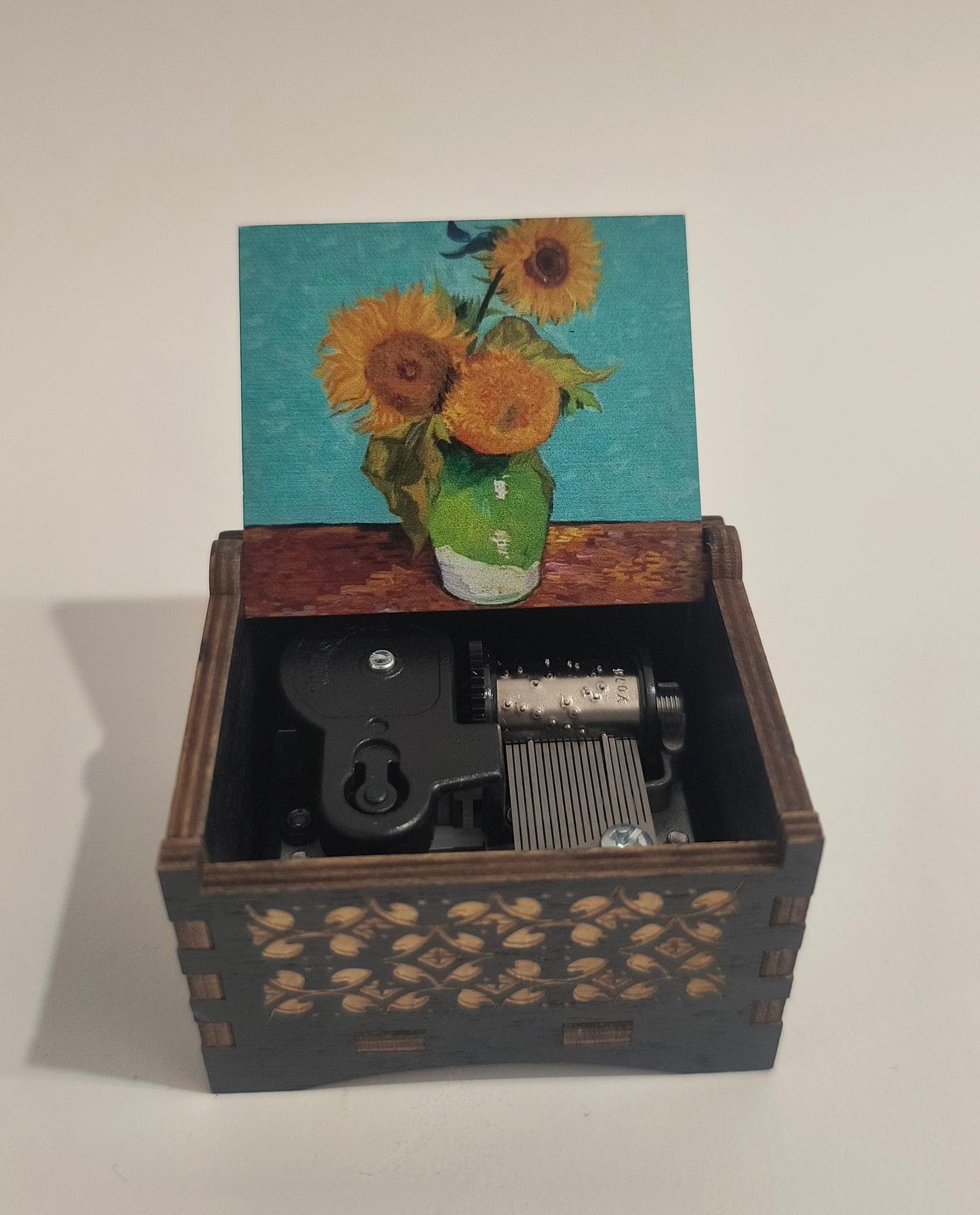 You are my sunshine Music box | A bouquet of Sunflowers