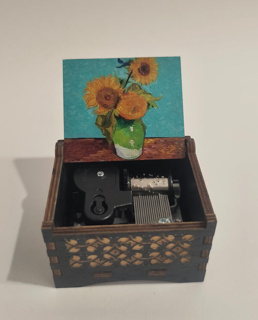 You are my sunshine Music box | A bouquet of Sunflowers