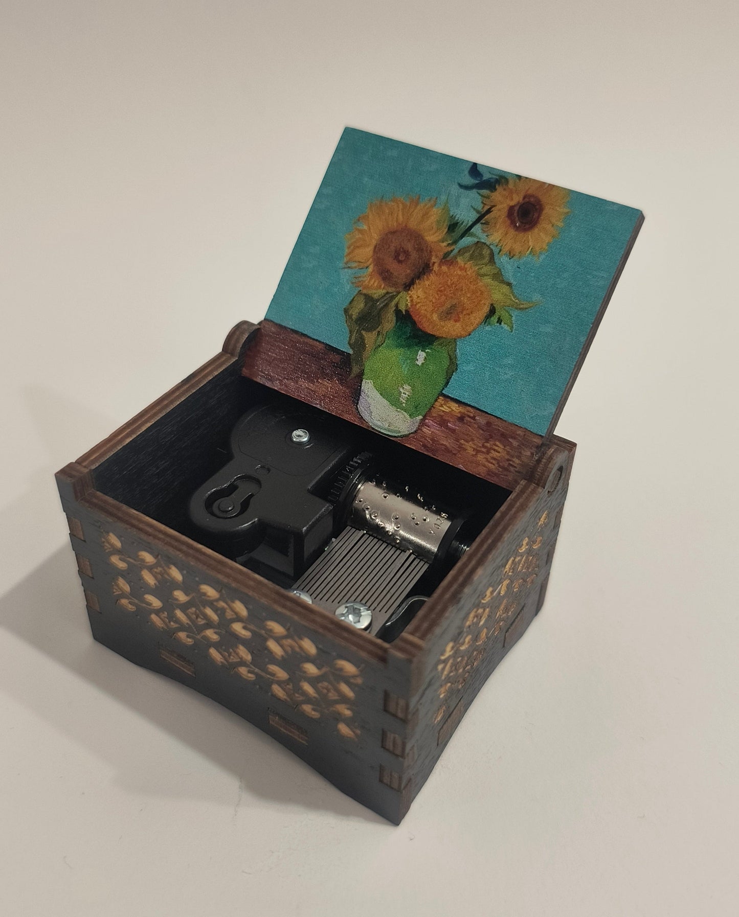 You are my sunshine Music box | A bouquet of Sunflowers