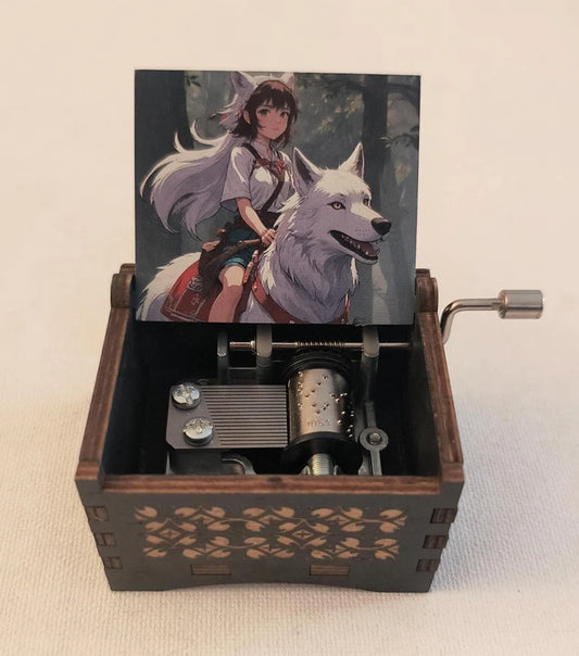 Princess and wolf inspired music box