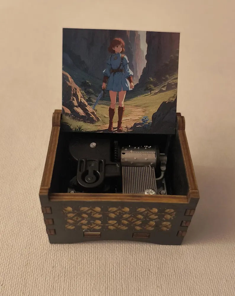 Warrior girl and the Ohmu inspired music box