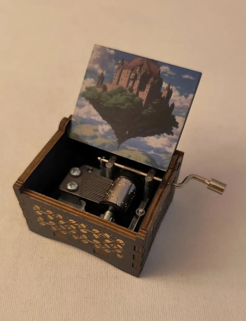 Flying island inspired music box