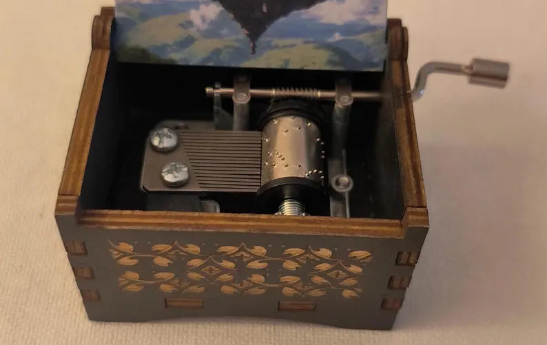 Flying island inspired music box