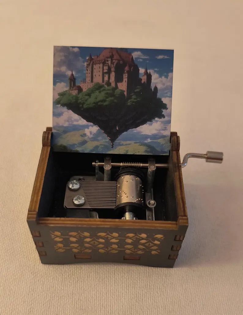 Flying island inspired music box