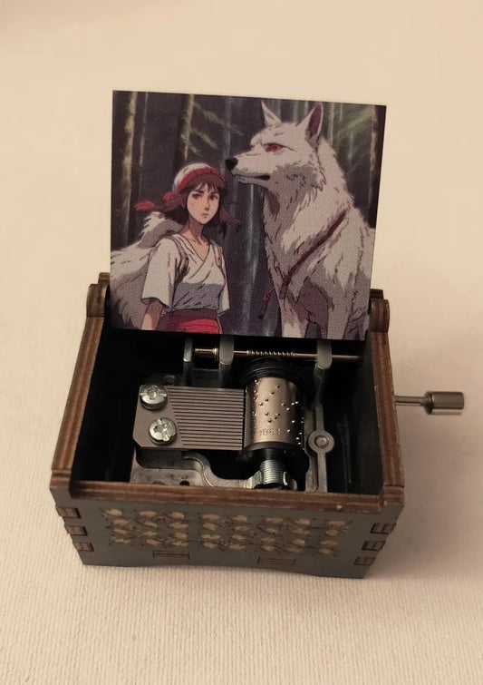 Princess and wolf inspired music box