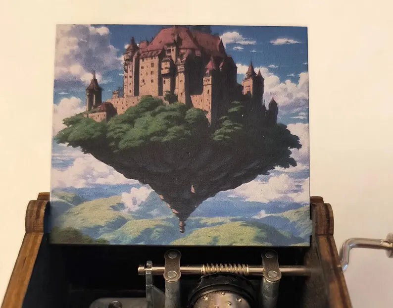 Flying island inspired music box