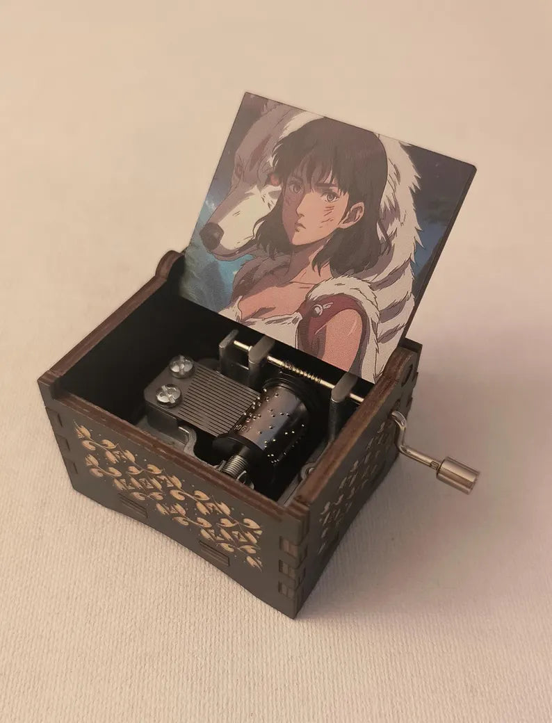 Princess and wolf inspired music box