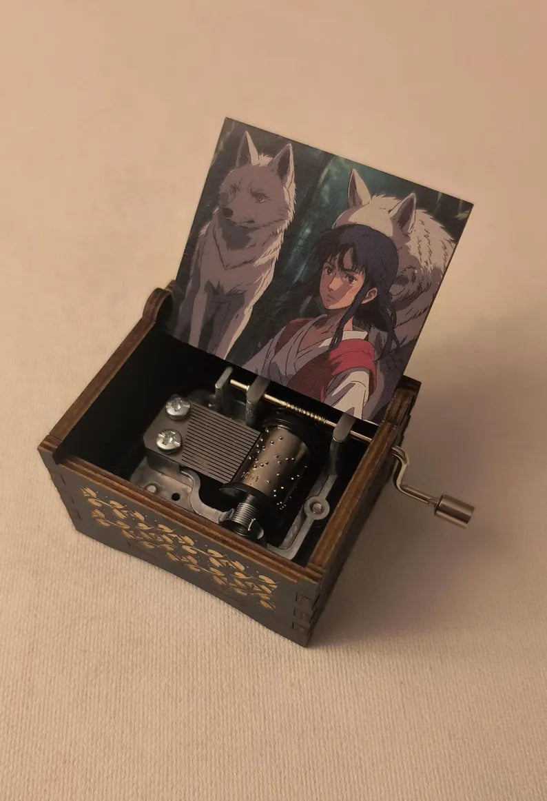 Princess and wolf inspired music box